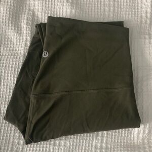Lululemon olive Green Leggings, size 12